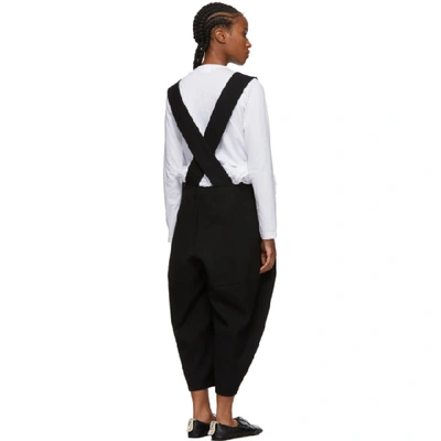 Shop Comme Des Garçons Comme Des Garçons Comme Des Garcons Comme Des Garcons Black Wool Suspender Trousers In 1 Black