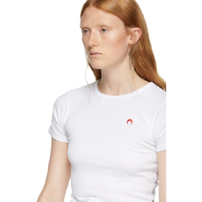 Shop Marine Serre White Moon T-shirt