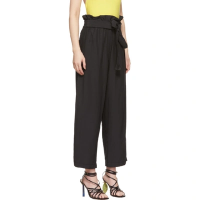 Shop 3.1 Phillip Lim / フィリップ リム 3.1 Phillip Lim Black Cropped Paperbag Trousers In Ba001 Black