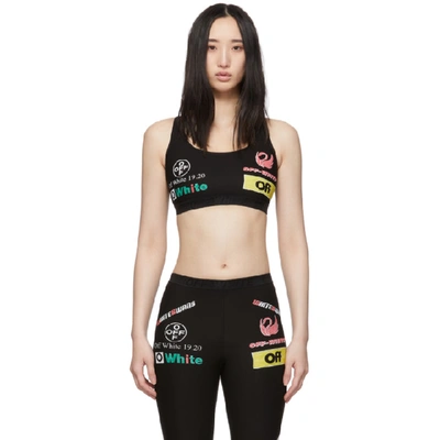 Shop Off-white Ssense Exclusive Black Multilogo Sporty Bra