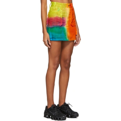 Shop Agr Ssense Exclusive Multicolor Hand-dyed Miniskirt