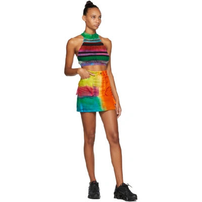 Shop Agr Ssense Exclusive Multicolor Hand-dyed Miniskirt