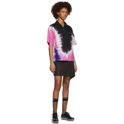 Shop Prada Pink Tie-dye Short Sleeve Shirt