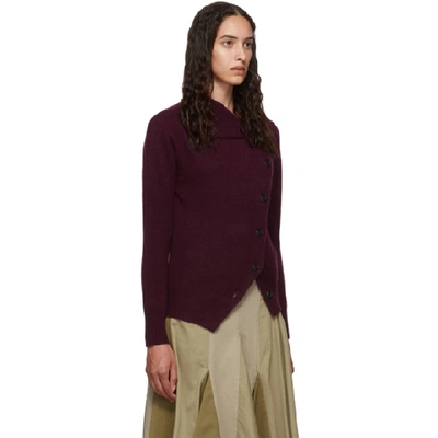 Shop Isabel Marant Purple Cashmere Chass Cardigan In 80by Bungy