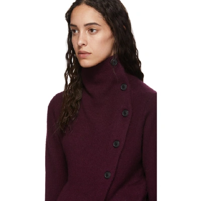 Shop Isabel Marant Purple Cashmere Chass Cardigan In 80by Bungy
