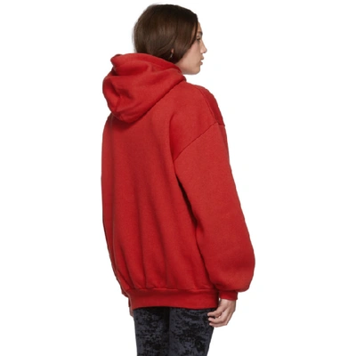 Shop Balenciaga Red Bb Hoodie In 6400 Red