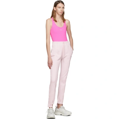 Shop Vetements Pink Cut-up Lounge Pants