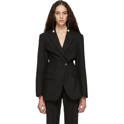 Shop Jacquemus Black La Veste De Costume Blazer