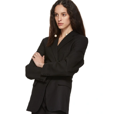 Shop Jacquemus Black La Veste De Costume Blazer