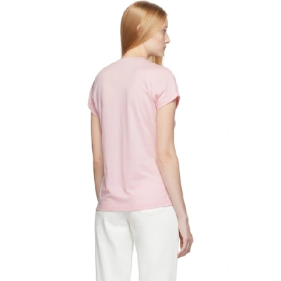 Shop Stella Mccartney Pink Suitable For Vegetarians T-shirt In 6901 Pink