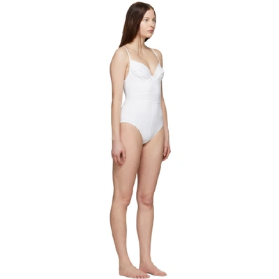 Shop Proenza Schouler White Bustier One-piece Swimsuit