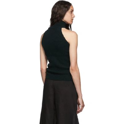 Shop Jacquemus Green La Maille Baho Tank Top In Dark Green