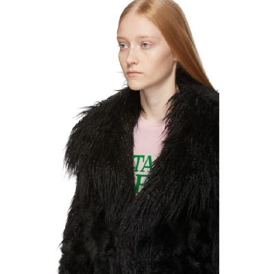 Shop Stella Mccartney Black Shaggy Jacket In 1000 Black