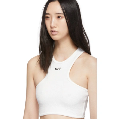 Shop Off-white White Rowing Tank Top In White/black