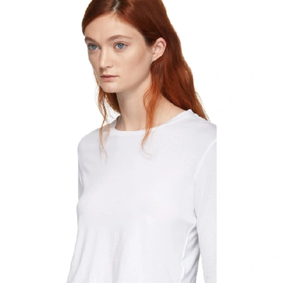 Shop Amo White Babe Long Sleeve T-shirt In 051 White