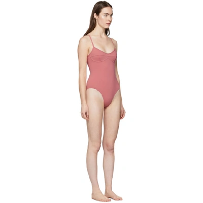 Shop Her Line Pink Sabine One-piece Swimsuit In Dusted Pink