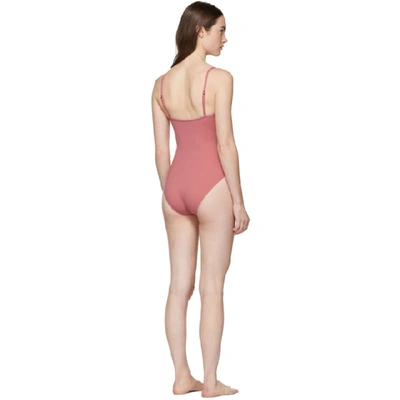 Shop Her Line Pink Sabine One-piece Swimsuit In Dusted Pink