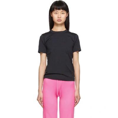 Shop Acne Studios Black Cotton T-shirt