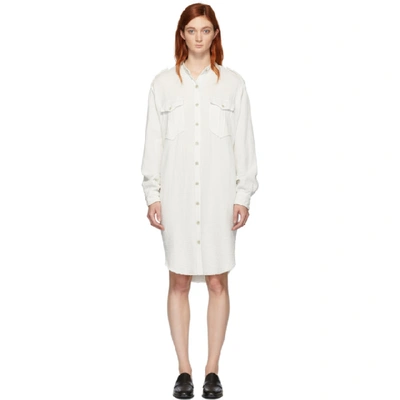 Shop Isabel Marant Étoile White Jasia Dress In 20ck Chalk