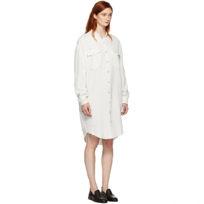 Shop Isabel Marant Étoile White Jasia Dress In 20ck Chalk