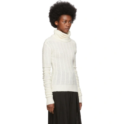 Shop Jacquemus White La Maille Sofia Turtleneck