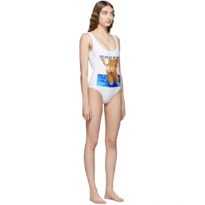 Shop Ashley Williams White Beach Bum One-piece Swimsuit