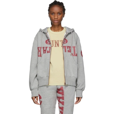 Telfar Grey Upside Down Hoodie | ModeSens