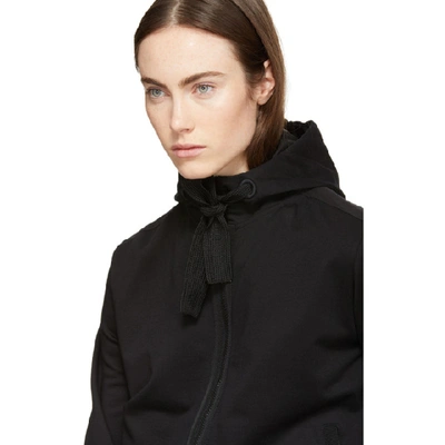 Shop Moncler Black Zip-up Hoodie In 999 Black