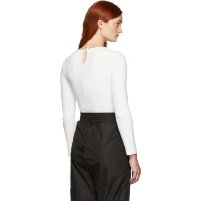 Shop Off-white White Off Bodysuit In White/black