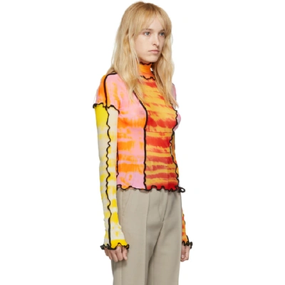 Shop Asai Ssense Exclusive Orange And Pink Hot Wok Turtleneck In Pa / Hotwork Spicy