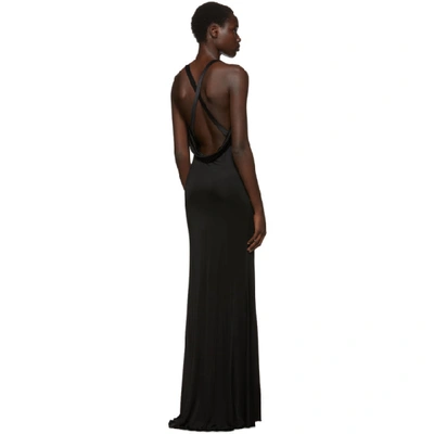 Shop Versace Black Medusa Draped Cocktail Dress In A1008 Black