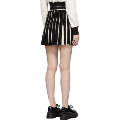 Shop Off-white White And Black Swans Miniskirt