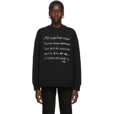Shop Stella Mccartney Black The Beatles Edition All Together Now Sweatshirt In 1000 Black