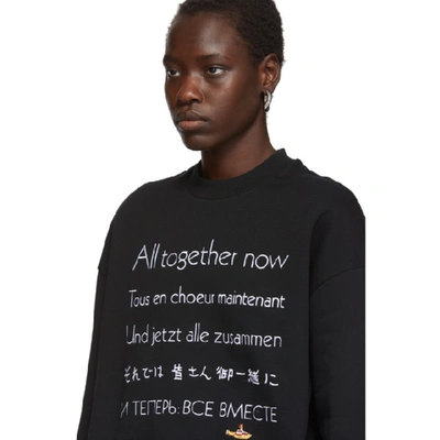 Shop Stella Mccartney Black The Beatles Edition All Together Now Sweatshirt In 1000 Black