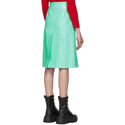 Shop Prada Green Large Tulip Print Skirt In Chlor