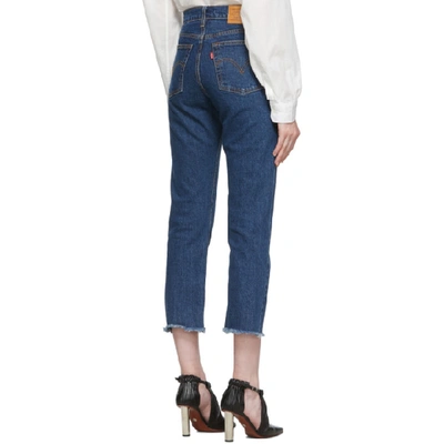 Shop Levi's Levis Blue Wedgie Jeans In Below The B