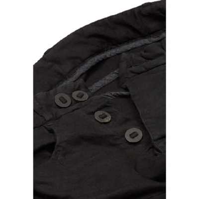 Shop Boris Bidjan Saberi Black Vinyl-coated Body-molded Jeans