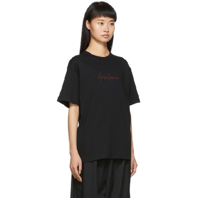 Shop Yohji Yamamoto Black New Era Edition Short Sleeve T-shirt In 1 Black