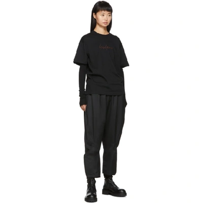 Shop Yohji Yamamoto Black New Era Edition Short Sleeve T-shirt In 1 Black