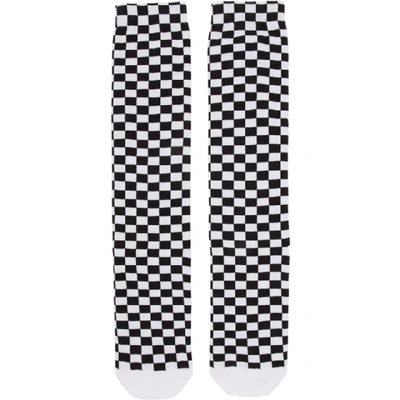 Shop Off-white Black And White Check Socks