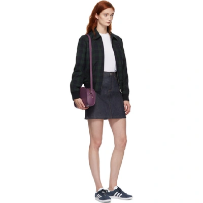 Shop A.p.c. Green And Navy Candem Jacket In Kag Vert Sa