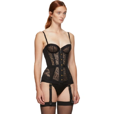 Shop Agent Provocateur Black Lace Mercy Corset