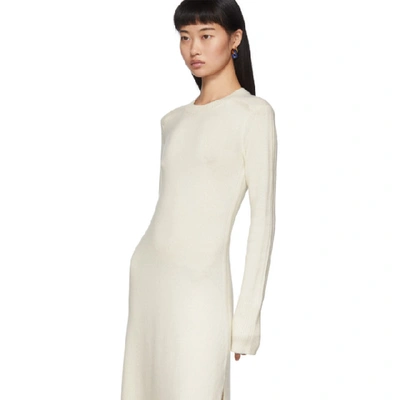 Shop Joseph Off-white Pure Cashmere Dress In 0065 Cream