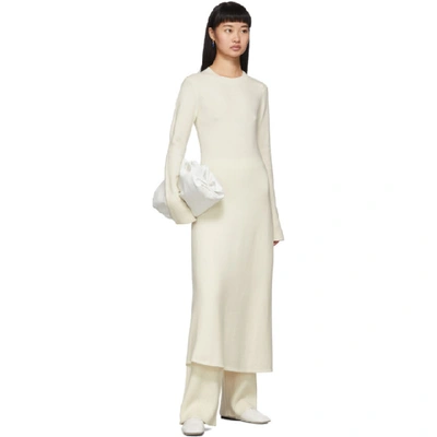 Shop Joseph Off-white Pure Cashmere Dress In 0065 Cream