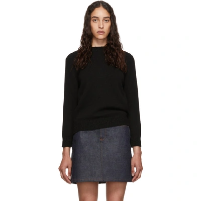 Shop A.p.c. Black Wool Wicklow Sweater