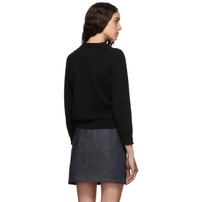 Shop A.p.c. Black Wool Wicklow Sweater