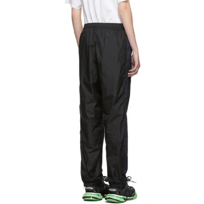 Shop Acne Studios Black Nylon Patch Lounge Pants