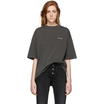 Shop Balenciaga Black Oversized Classic T-shirt In 1055 Washbl