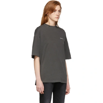Shop Balenciaga Black Oversized Classic T-shirt In 1055 Washbl