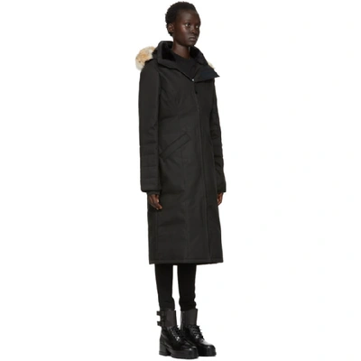 Shop Canada Goose Black 'black Label' Down Elrose Parka In 61 Black